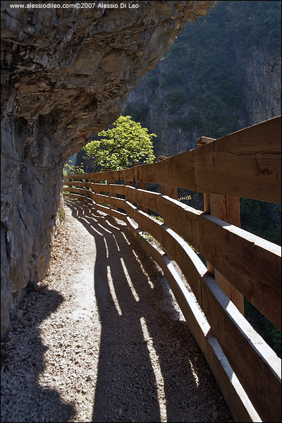Il canyon che porta da San Zeno a San Romedio