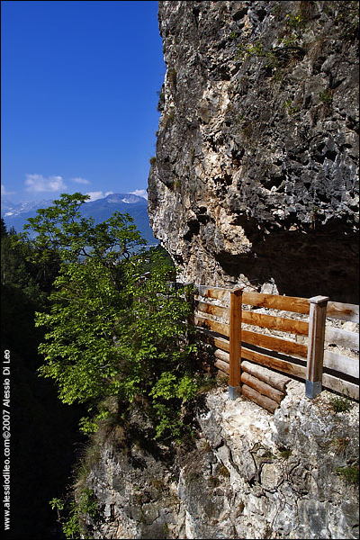 Il canyon che porta da San Zeno a San Romedio