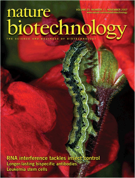 Copertina novembre 2007 "Nature biotechnology"