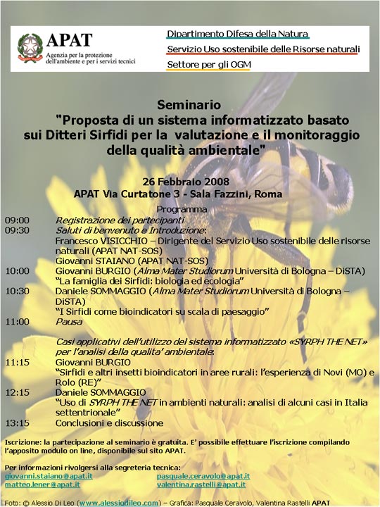 Seminario sui sirfidi